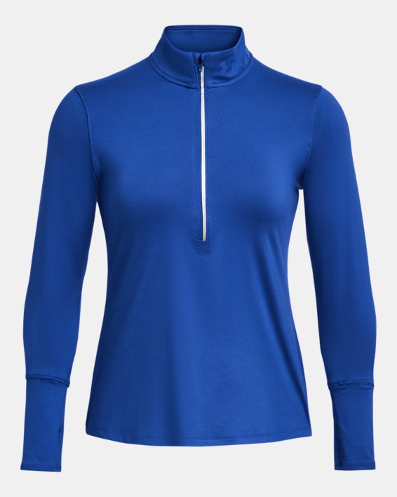 Women's UA Qualifier Run ½ Zip, Blue, pdpMainDesktop image number 6